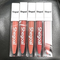 Gloss à lèvres végan sûr, logo personnalisé imprimé sur l'emballage extérieur, rendu du logo gratuit, choix de plusieurs couleurs