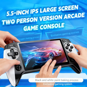 เครื่องเล่นวิดีโอเกมดิจิทัลแบบพกพา IPS Full View สีดำและสีขาว - Product Image 4