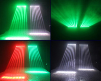 Barre de faisceau LED mobile 8x12W RGBW 4 en 1 8 yeux Barre de faisceau LED Lyre Éclairage de scène disco