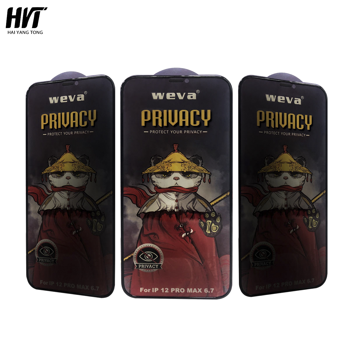 18D Privacy Air Bag Tempered Glass Screen Protector For Mobile Phone