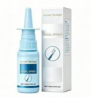 Caja de papel para spray nasal con logotipo personalizado de alta calidad, estampado en lámina dorada, Honest Vantage.