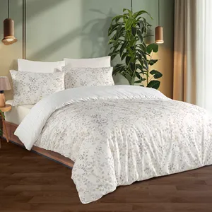 Parure de lit double Karden Flower Dream Cotton Mirella 100% coton popeline, plusieurs couleurs, housse de couette, drap plat, 2 taies d'oreiller - Product Image 3