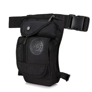 Tactique moto vélo cyclisme équitation voyage Sports de plein air Fanny Pouch, Nylon Drop Leg Bag randonnée taille Pack pour hommes femmes