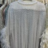 Robe Abaya de soirée de luxe ornée de strass et de plumes, longueur midi, pour femmes musulmanes