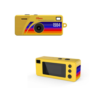 Jouet amusant pour enfants, mini caméra vidéo numérique rétro CCD CMOS avec écran de 0,96 pouce, lampe torche et filtres photo - Product Image 3
