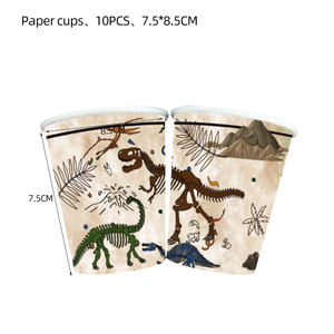   Decoración de Papel con Fósiles de Dinosaurios para Fiestas de Acción de Gracias y San Valentín, Incluye Pancartas y Manteles - Product Image 4