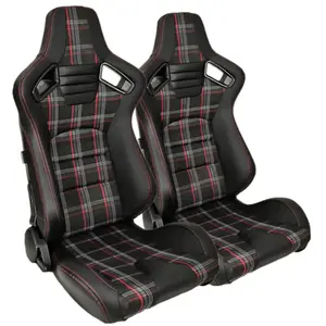 JBR1041 Hot Sale New pvc leather Single slider racing universal bucket seats for sale