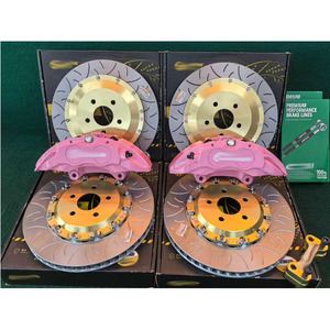 <span class=keywords><strong>Pinzas</strong></span> de <span class=keywords><strong>Freno</strong></span> Delanteras de 6 Pistones y Traseras de 4 Pistones para Ford Mondeo Mustang Mach-E, Disco Ranurado de 355mm/330mm, Montaje Directo, Mejora de Frenos Grandes - Product Image 1