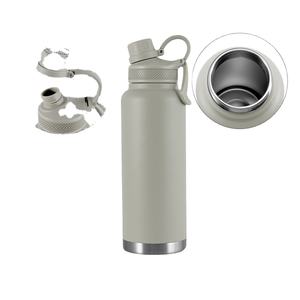 Botella de Agua Deportiva de Acero Inoxidable con Aislamiento al Vacío de Gran Capacidad (40 oz), Moderna y de Lujo, para Actividades al Aire Libre y Camping - Product Image 2