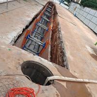 Sistema de Apuntalamiento Modular de Acero Litewei para Zanjas Estrechas, para la Instalación de Alcantarillas