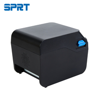 SPIRIT-Impresora térmica de recibos de 80mm, gran oferta, en blanco y negro, para cocina de supermercado con descarga de controlador