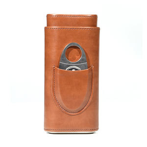 Caja de cigarros de madera de cedro de diseñador de lujo con cortador Logotipo personalizado Exhibición DE TRANSPORTE DE VIAJE Bolsillo Regalo en caja - Product Image 5