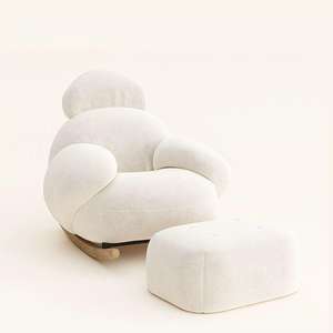 Nuevos Productos Sofá Silla de Lujo Sherpa Sillón Reclinable Individual Mecedora Silla de Ocio Moderna para Sala de Estar - Product Image 5