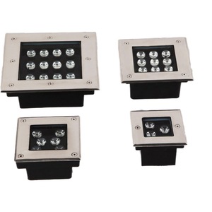 Luz LED Subterránea 5000K Luz Diurna IP65 de Montaje Empotrado en Acero Inoxidable Tipo III, Iluminación de Paisaje con Sensor de Movimiento CRI - Product Image 2