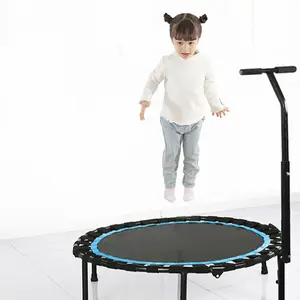 Desain baru portabel komersial heksagonal profesional dalam ruangan lipat kebugaran trampolin mini rebounder