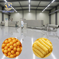 Ligne de production de snacks soufflés de qualité supérieure, machine extrudeuse de bâtonnets de maïs soufflé, équipement de fabrication pour usine