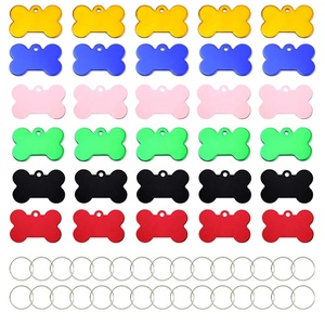 Người sử dụng trống Dog <span class=keywords><strong>name</strong></span> <span class=keywords><strong>tag</strong></span>, Dog Keyring Pet Tags được sử dụng cho khắc nhôm xương hình Thẻ tên, đầy màu sắc mèo và chó - Product Image 4