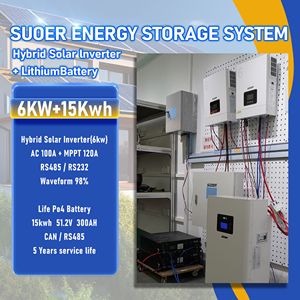 Hệ thống năng lượng mặt trời ngoài lưới điện 4.2KW 6.2KW 12KW với tấm pin mặt trời, pin và bộ biến tần, bộ kit hoàn chỉnh, hệ thống năng lượng mặt trời lai - Product Image 3