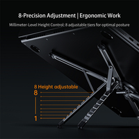 Support magnétique pliable multifonction 3-en-1 pour tablette, ordinateur portable et téléphone portable, réglable et portable pour bureau et voyage