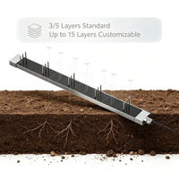 Sonde de sol multi-couches à aiguille IP68 RS485 LoRaWAN solaire pour température, humidité, EC et salinité pour l'agriculture de précision
