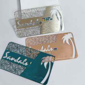 Tarjetas de Visita de Diseño Personalizado Directo de Fábrica, Coloridas, de Aluminio, Grabadas con Láser, Plateadas, Rojas, Azules, Etiquetas Metálicas de Acero Inoxidable - Product Image 2