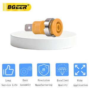 4 मिमी शुद्ध तांबा पैनल माउंट सॉकेट-ग्राउंडिंग पोस्ट महिला कनेक्टर, केला प्लग बाइंडिंग पोस्ट एक्सेसरी - Product Image 4