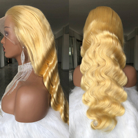 Perruque Lace Wig naturelle brésilienne,-Eli Hair | cheveux humains | pre-plucked transparent hd lace | blond 613 | 13x4 | Body Wave