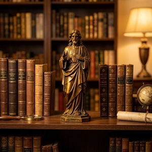 Estatua Religiosa de Resina Epoxi Pintada a Mano, Santa María Católica Cubana, Jesús, Inspirada en Hadas Hawaianas, ABSAM Feng Shui - Product Image 5