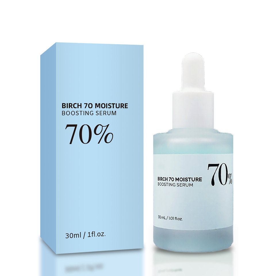 Private Label 30ml Natural Hydration Birch 70 Moisture Boosting Serum Calming Skin For All Skin Care