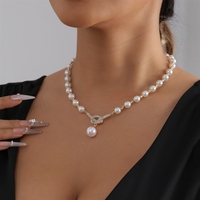 Colliers élégants en fausses perles pour femmes et jeunes filles – Bijoux glamour et accessoires tendance – Commandes mixtes acceptées