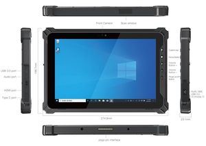 Tablette <span class=keywords><strong>PC</strong></span> Android 14 robuste, étanche IP65, tablette industrielle avec lecteur de codes-barres 1D 2D pour la logistique d'entrepôt - Product Image 4