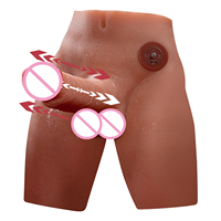 Machine de masturbation masculine réaliste 3D avec hanches automatiques, jouet sexuel vibrant, godemiché interactif rechargeable par USB