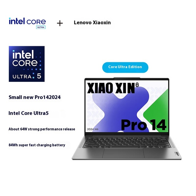 High Performance Ultra5-225H 16 Inch 32GB 1t 2.5K Lenovos Notebook Xiaoxin PRO16 2024