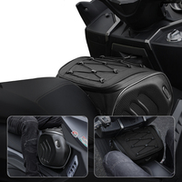 MOTOCENTRIC Sac de Coffre Universel pour Scooter, Sacoche de Rangement Étanche, Sac Avant à Crochet, Sacs de Selle Moto, Sac de Casque Compatible Tous Vespa