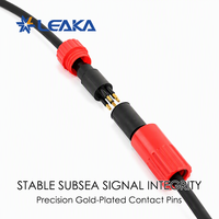 Connecteur micro-circulaire SubConn compatible Wet-Mateable MCIL5F+MCIL5M mâle et femelle, plaqué or, en acier inoxydable, pour applications marines en haute mer