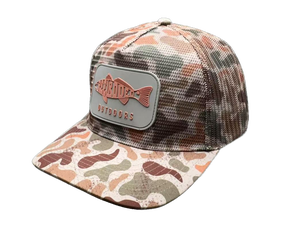 कस्टम 5-पैनल फुल मेष ट्रक कैप हिप हॉप कैटिमिक डक ब्राउन कैमियो स्नैपबैक - Product Image 2