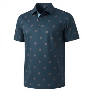 Polo de golf pour homme en sublimation, respirant, séchage rapide, manches courtes, coupe ajustée, décontracté, été, jersey technique, vêtements de golf - Product Image 2