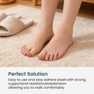 Pre-Cut Bunion Kinesiology Tape, Latex-Free Breathable Elastic Tape for Hallux Valgus Pain Relief &amp; <strong>Toe</strong> <strong>Support</strong> - Product Image 2