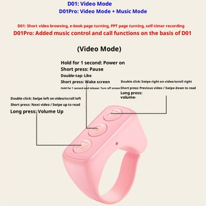 Télécommande Ring OEM d'usine pour TikTok, contrôle de défilement, déclenchement de la caméra, musique, réponse aux appels pour iPhone, iPad, Android - Product Image 5