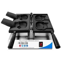 Gaufrier commercial en forme de papillon, moules à gaufres personnalisés et prises multi-tensions disponibles, température réglable, gaufrier électrique