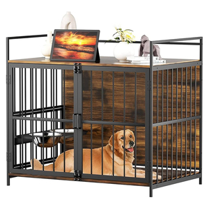 Puerta de alambre aprobada por la aerolínea portátil Pet Puppy Kennel Dog Travel Cage Crate - Product Image 3