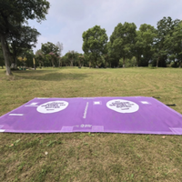 Drapeau publicitaire léger en polyester pour événements sportifs (badminton, tennis) avec impression par sublimation personnalisée et logo sur mesure