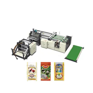 Auto woven fabric bag making machine nonwoven rice bag cutting and sewing machine