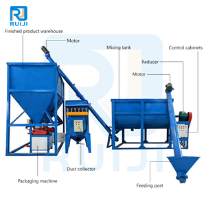 乾式粉末ミキサー混合機タイル接着剤モルタル混合機無重力二軸パドルブレンダーミキサー - Product Image 2