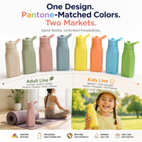 Botella de Agua Plegable de Silicona para Niños de 350 ml, Libre de BPA, Resistente a Caídas, con Tapa Abatible de Tacto Suave, Antiderrames, Apta para Lavavajillas, Botella Escolar