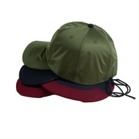 Casquette de sport à 6 panneaux avec logo personnalisé, séchage rapide, unisexe adulte, imperméable DWR, respirante, réglable, UPF-40+, pour course en extérieur et voyage