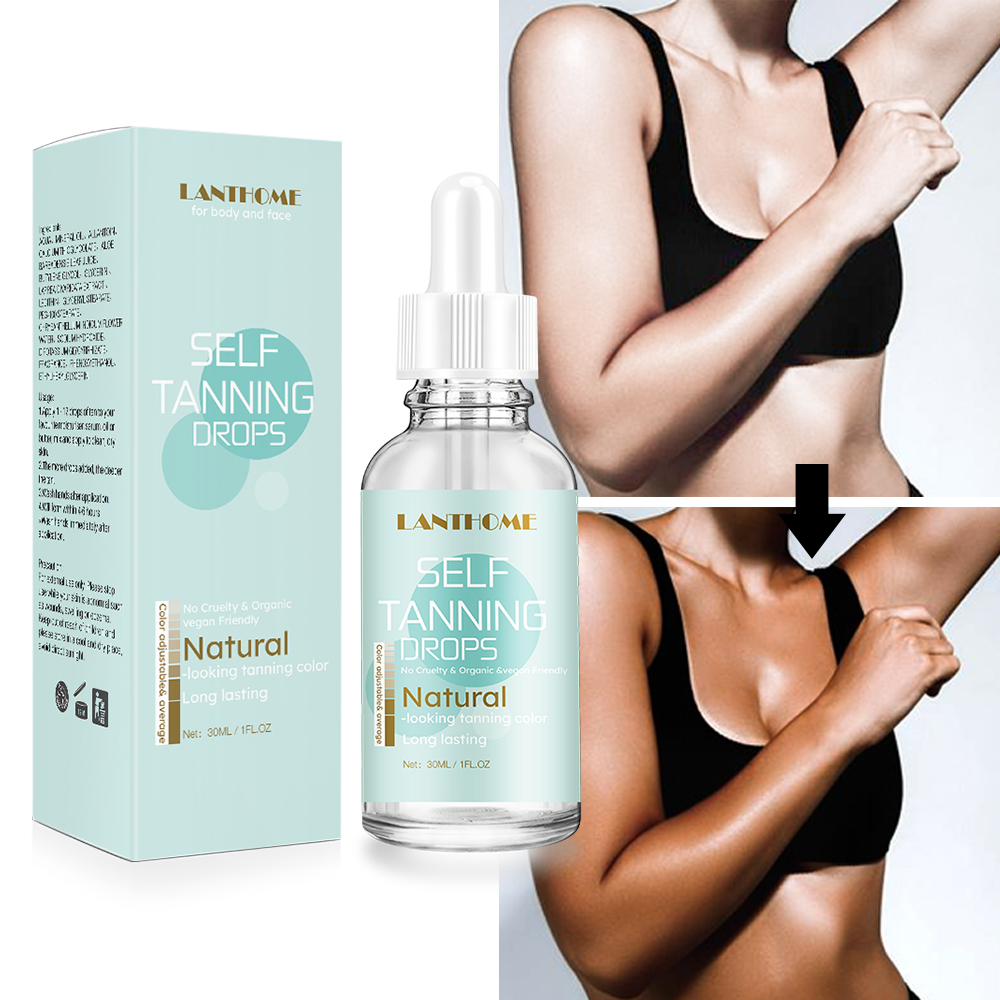 30 мл веганское органическое масло для загара, самозагар, светильник без солнца, средний, супер темный, для лица, для самостоятельного загара, Прямая поставка