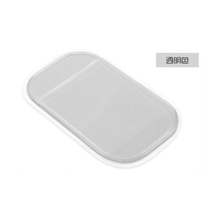 Bymaocar - Alfombrilla antideslizante para coche, 14x8 cm, bandeja adhesiva para consola central, para guardar llaves de teléfono, color verde transparente - Product Image 3