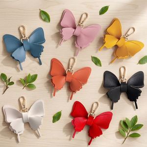Double PU Leather Butterfly Pendant Colorful Butterfly Keychain Stylish <b>Bag</b> <b>Charm</b> for Handbags Tote <b>Bags</b> - Product Image 1