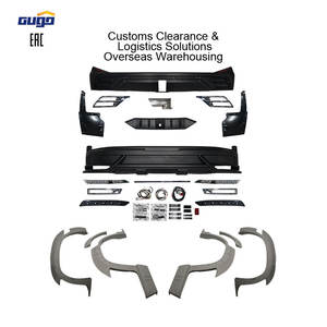 GUGO 2016-On pour Toyota pour <span class=keywords><strong>Land</strong></span> <span class=keywords><strong>Cruiser</strong></span> 200 WALD Modèle de pare-chocs avant Spoiler Lip Wheel Trim Light LC200 Upgrade with New - Product Image 1